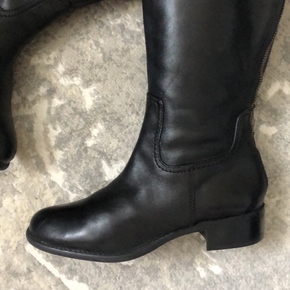 FRANCO SARTO Crane Black Leather Boots - Picture 3 of 13